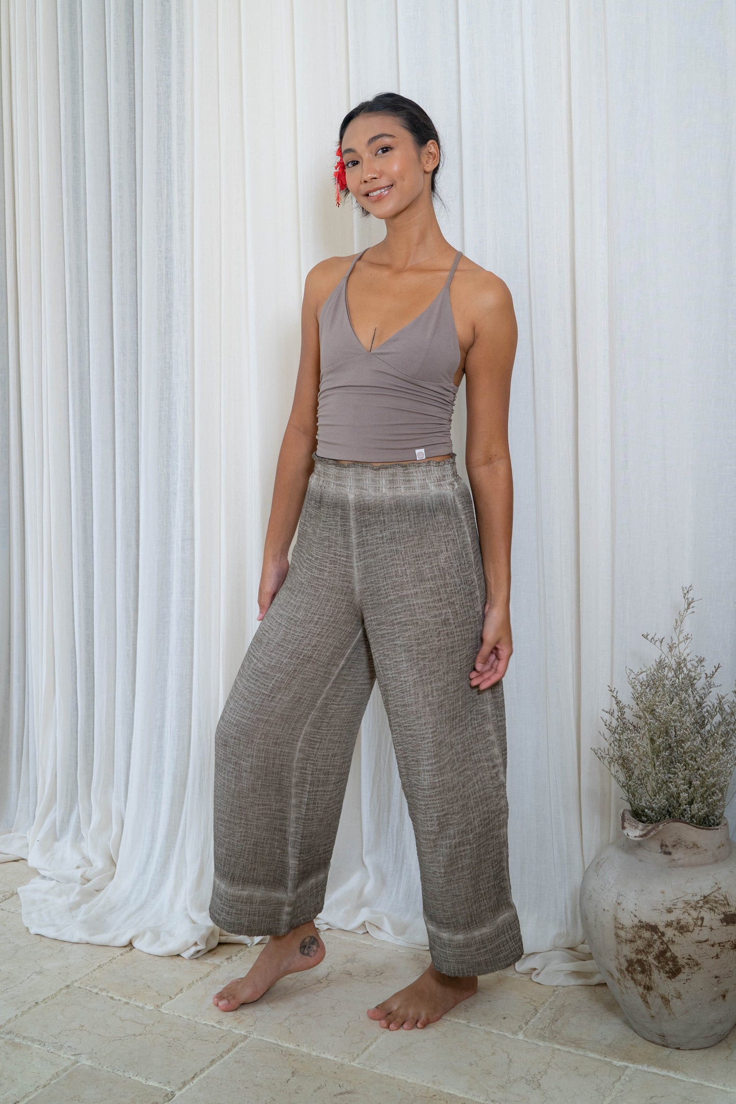 Sukhā 100% Premium Organic Cotton Pants - Vintage