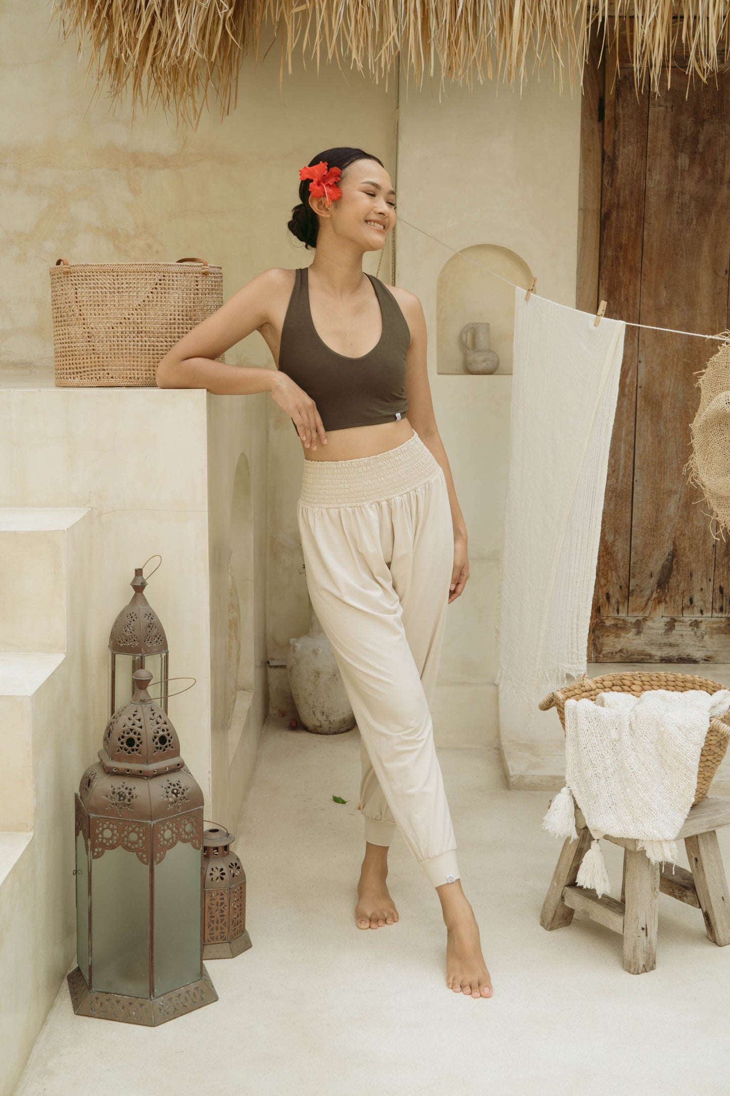 Surya Harem Pants - Seashell