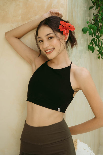 Ananda Cross Back Top - Black