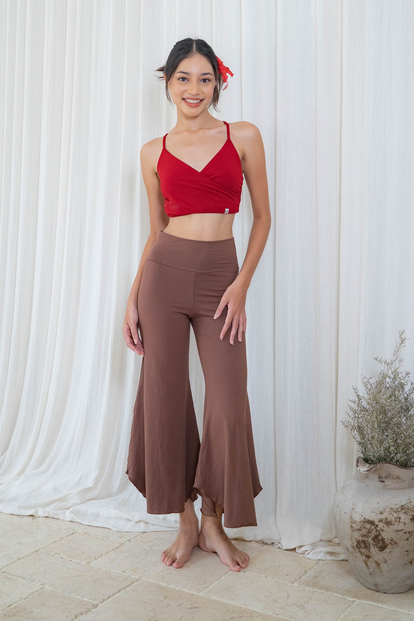 Chandra Flare Pants - Cocoa