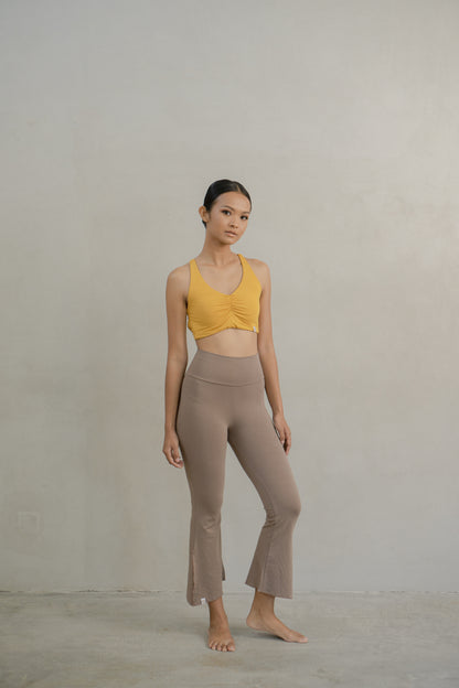 Chetna Flare Pants with Slit - Sable