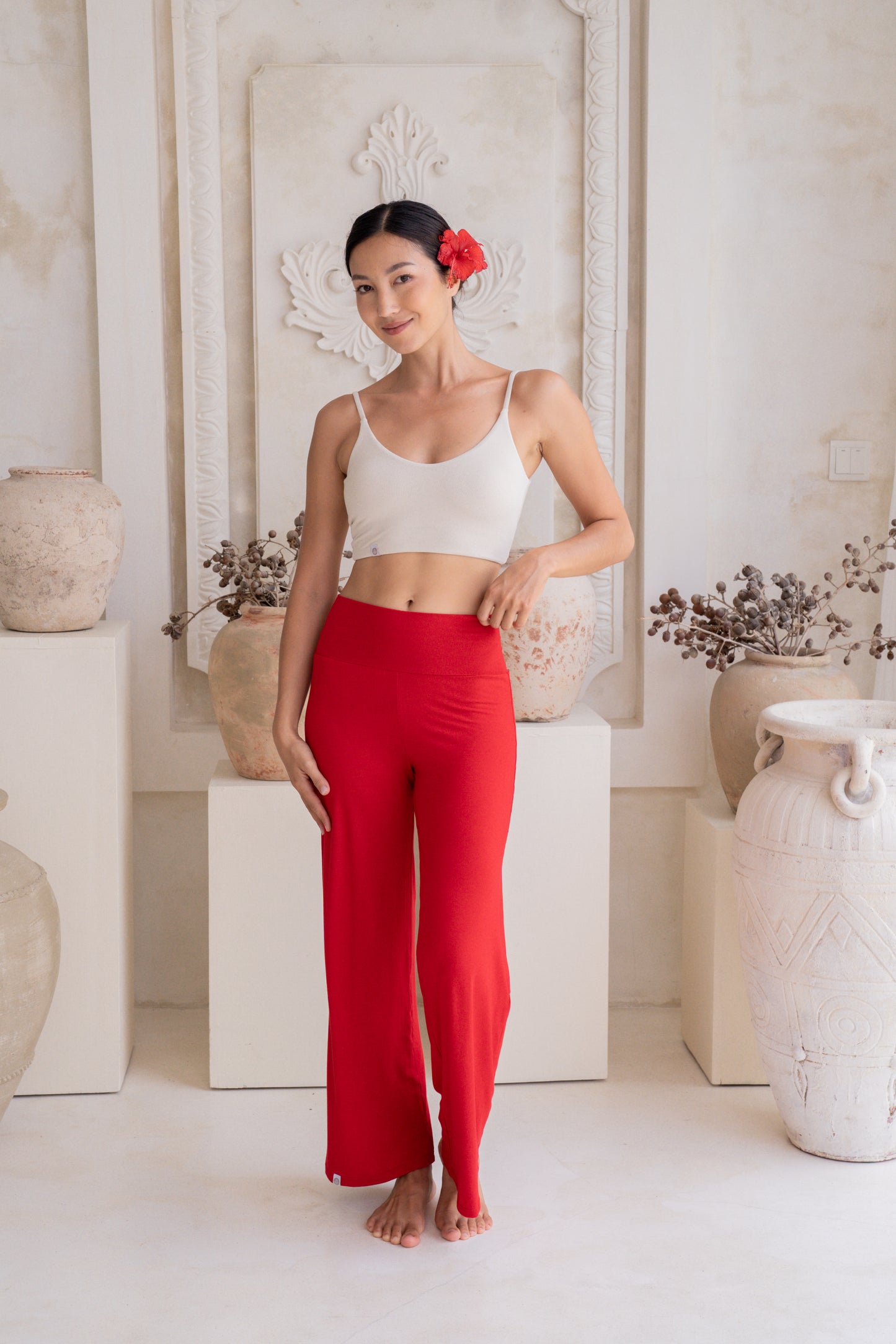 Mana Straight Pants - Chilli