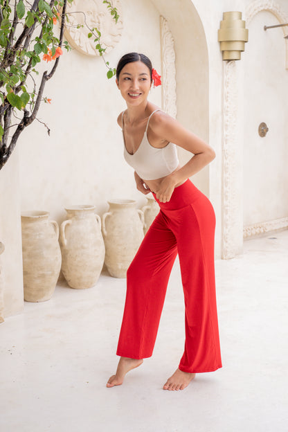 Mana Straight Pants - Chilli