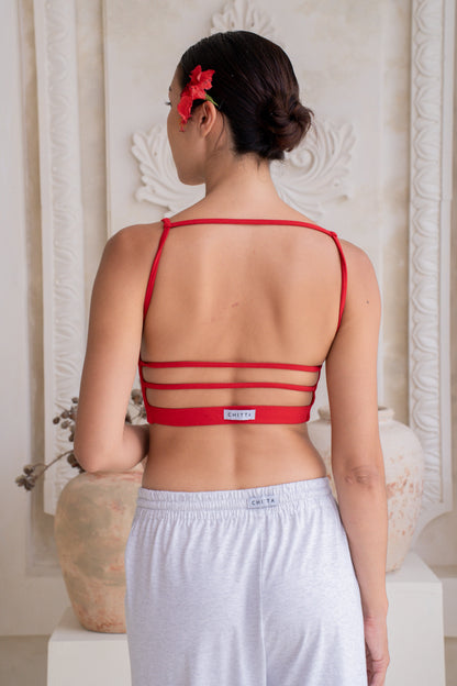 Dhara Strappy Back Top - Chilli