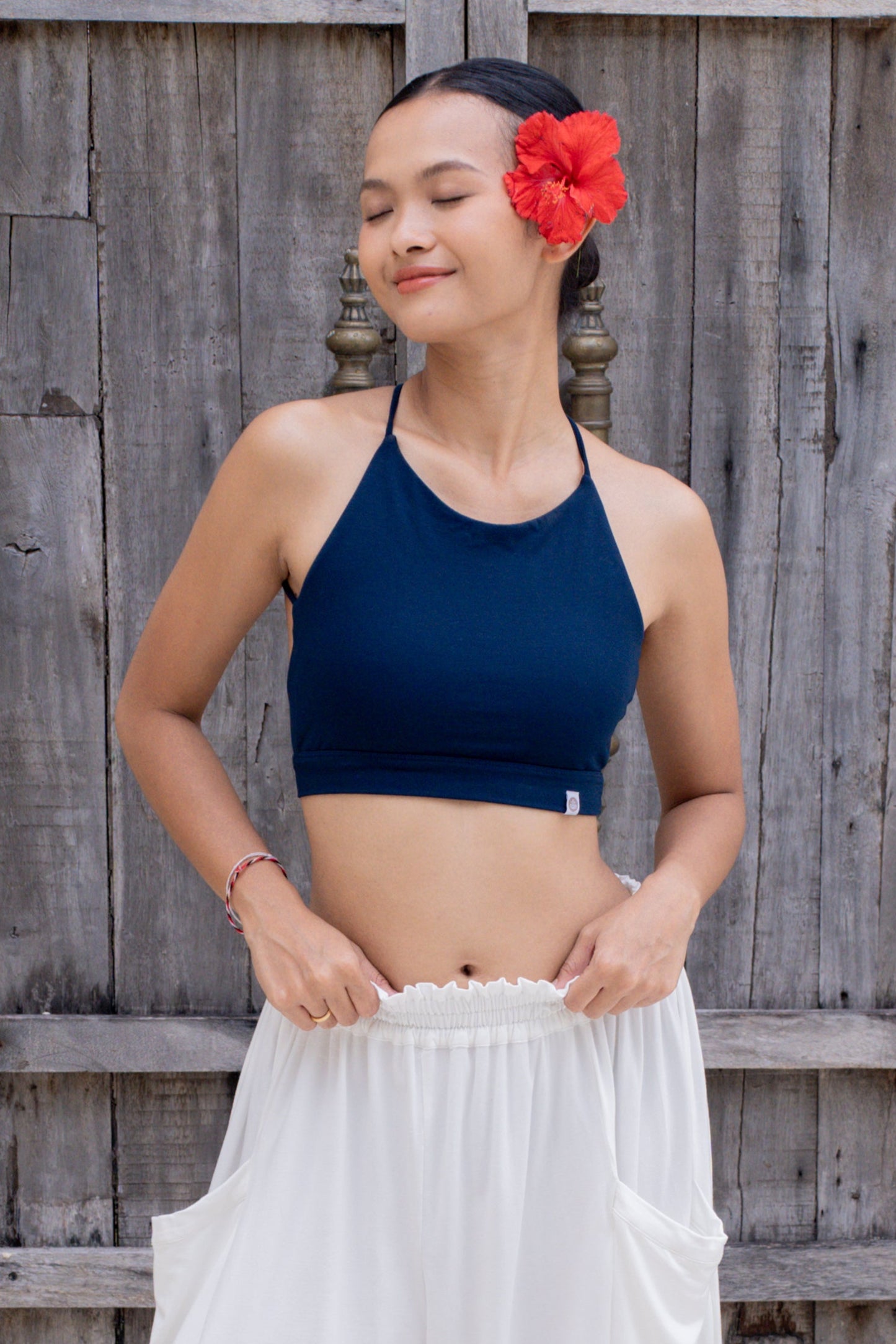 Ananda Cross Back Top - Midnight