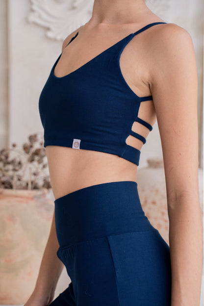 Dhara Strappy Back Top - Midnight