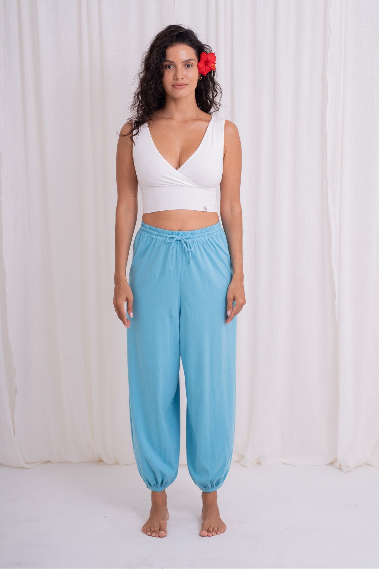 Soma Wide Joggers - Lagoon