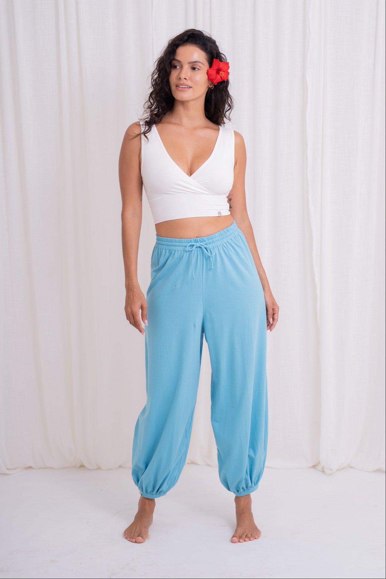 Soma Wide Joggers - Lagoon
