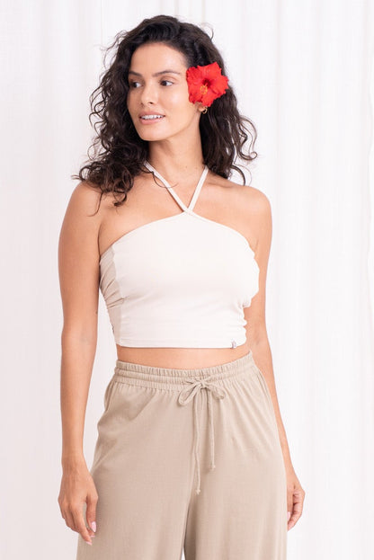 Turiya Halter-neck Top - Seashell