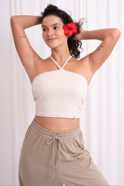 Turiya Halter-neck Top - Seashell