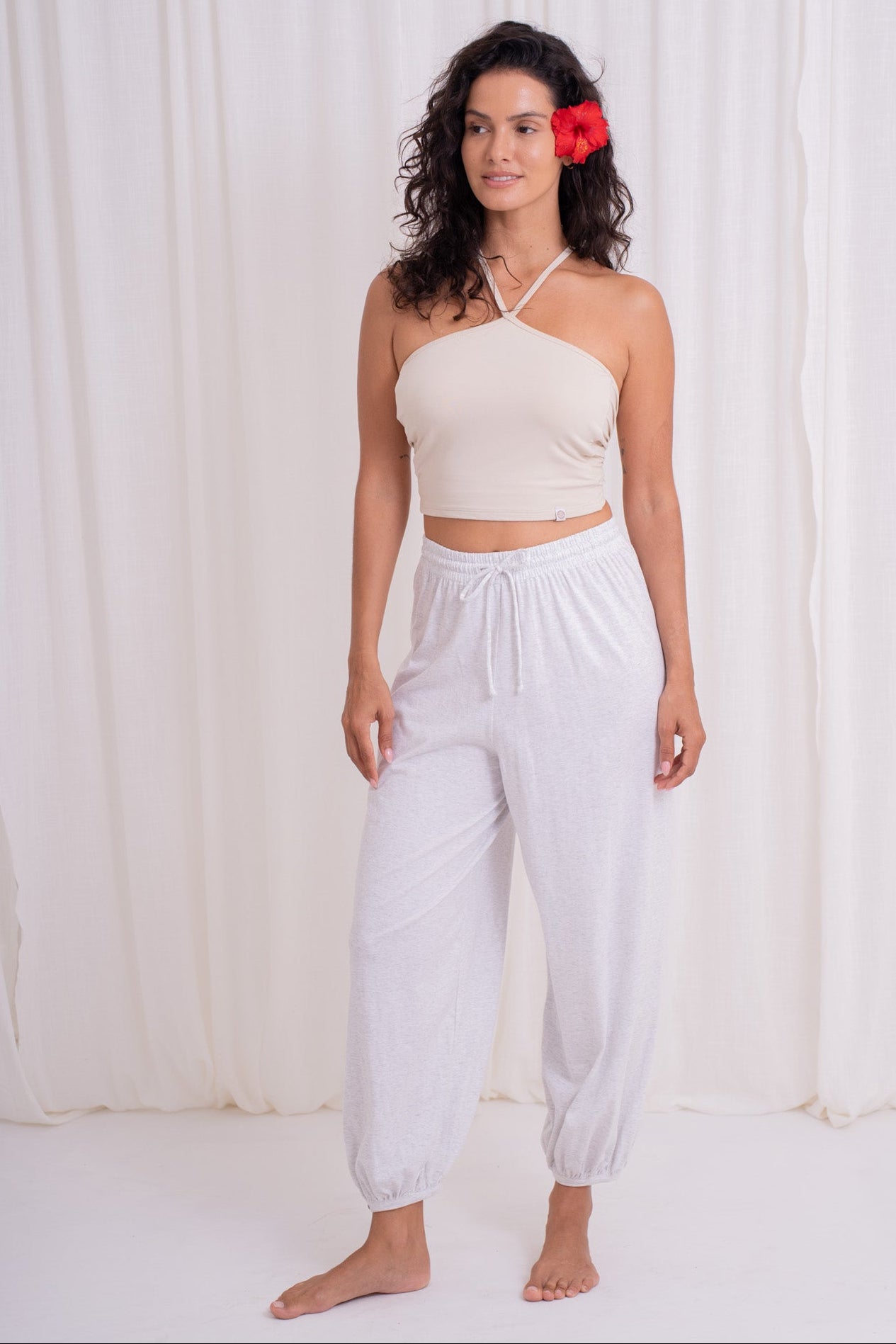Soma Wide Joggers - Melange Gray