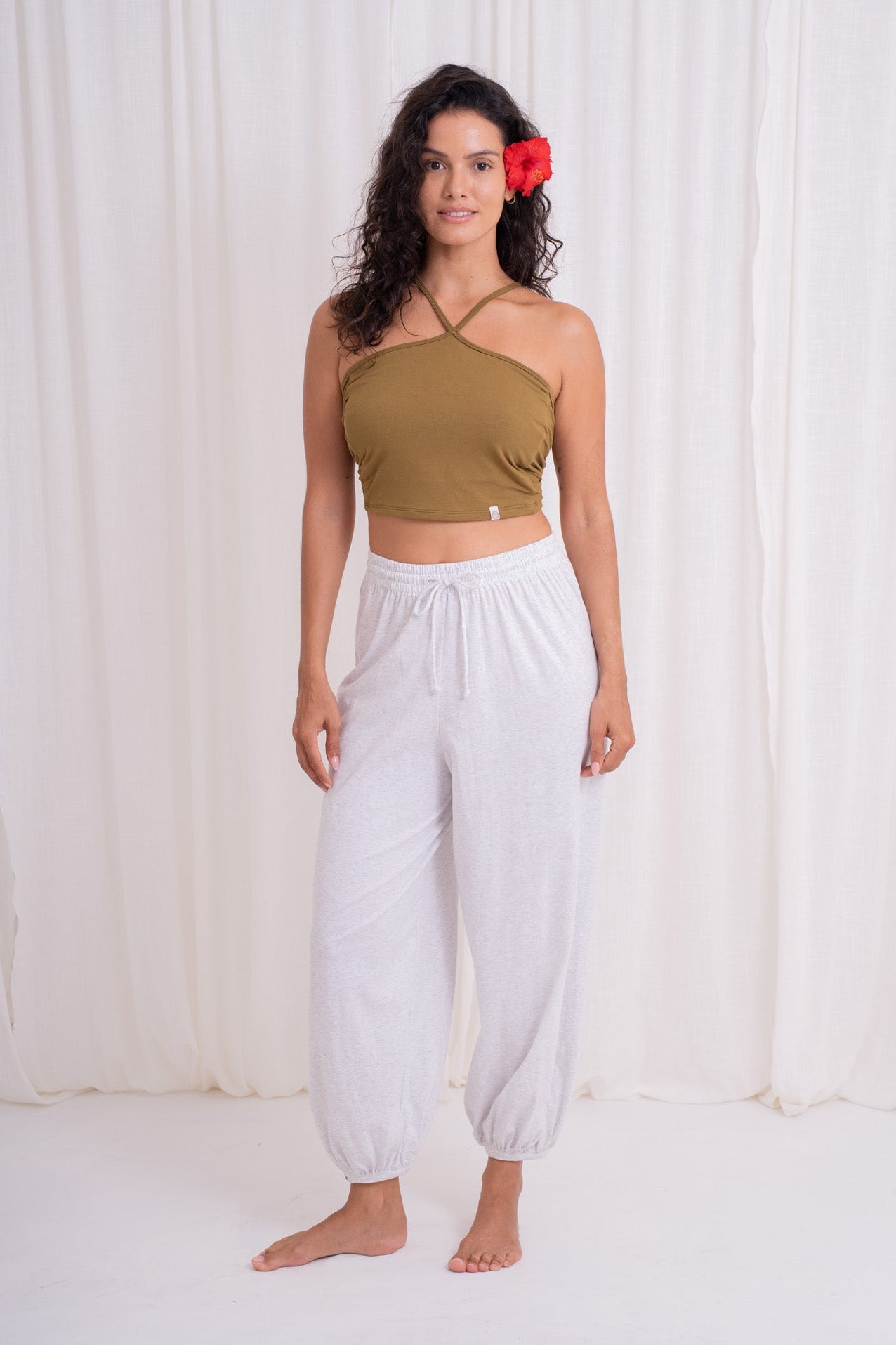 Soma Wide Joggers - Melange Gray