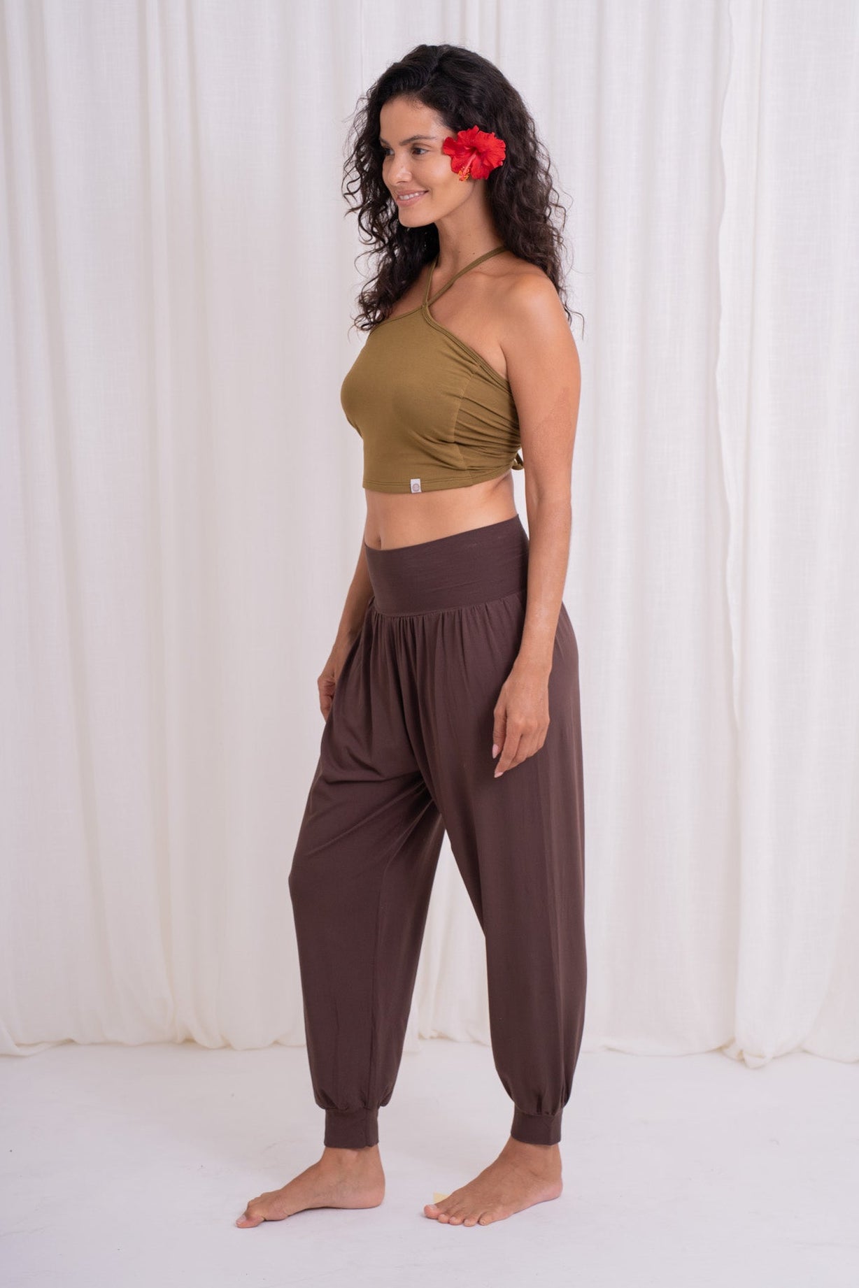 Samata Harem Pants - Chocolate