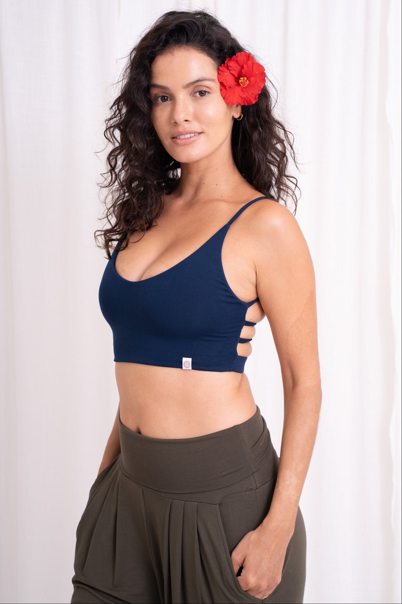 Dhara Strappy Back Top - Midnight