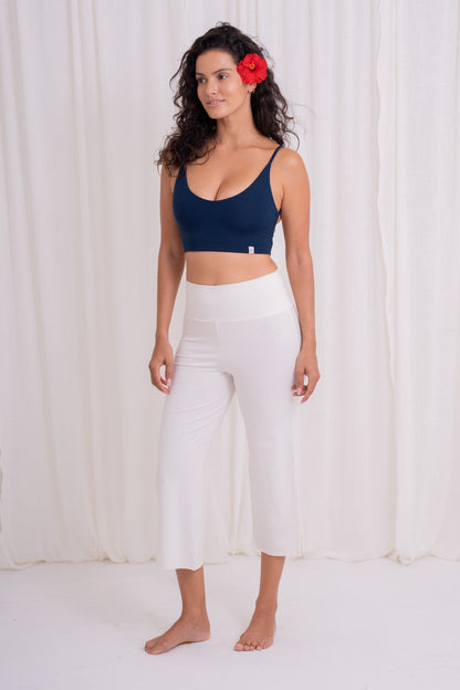 Bhumi Bamboo Capri Pants - White
