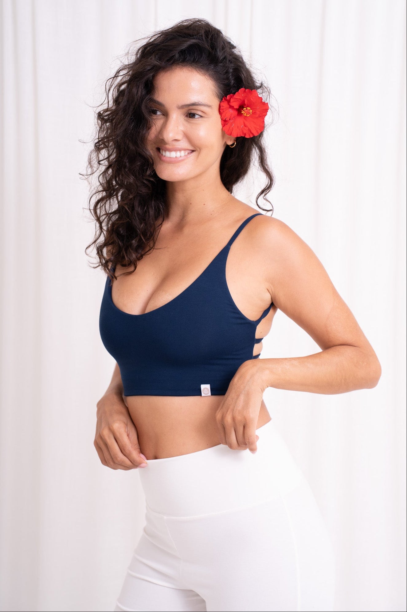 Dhara Strappy Back Top - Midnight