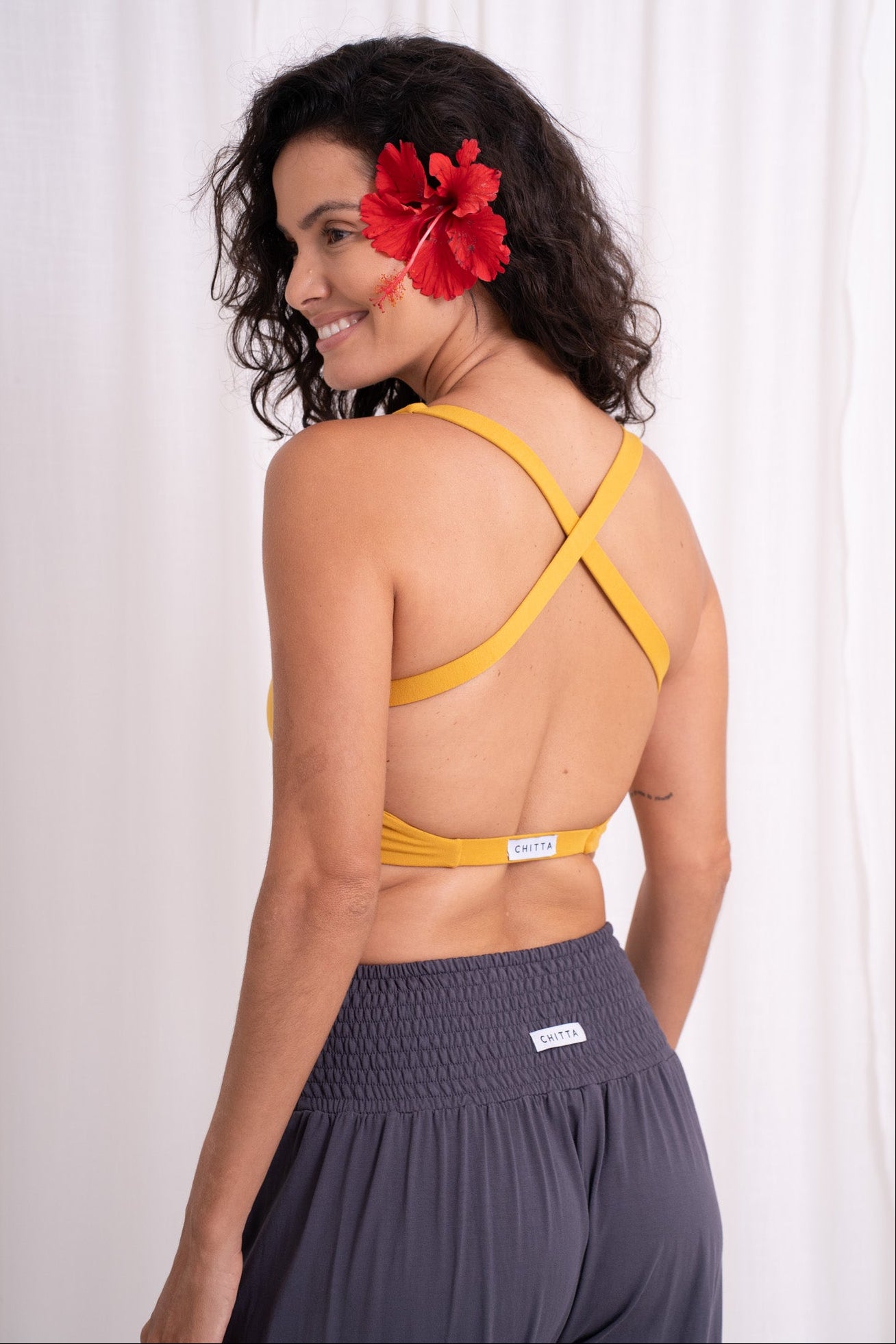 Lalita Cross Back Top - Mimosa
