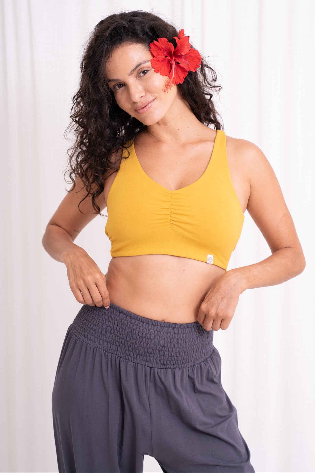 Lalita Cross Back Top - Mimosa