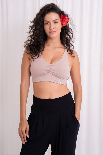 Lalita Cross Back Top - Sand