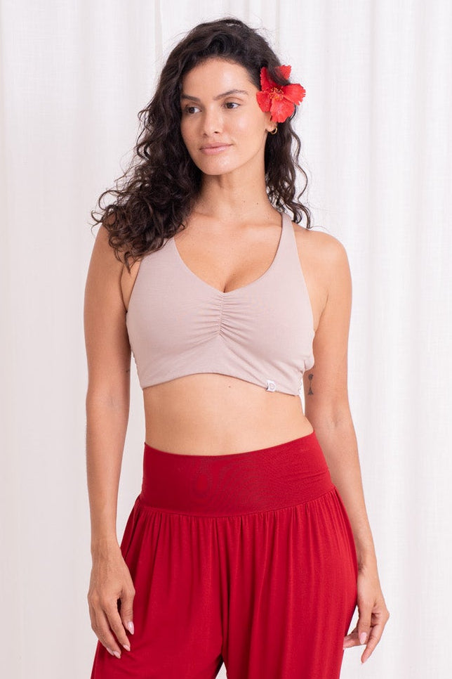 Lalita Cross Back Top - Sand