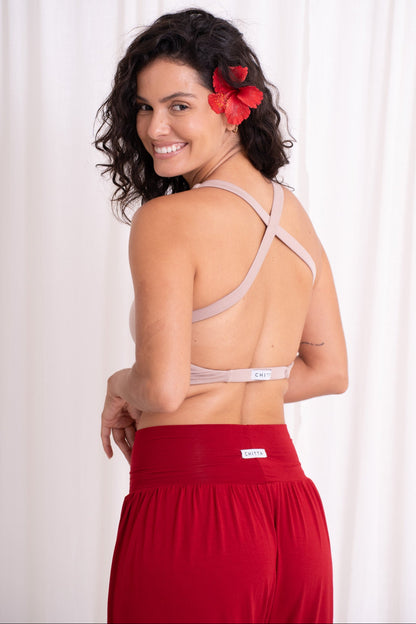 Lalita Cross Back Top - Sand