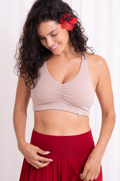 Lalita Cross Back Top - Sand