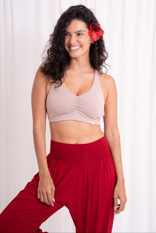 Lalita Cross Back Top - Sand