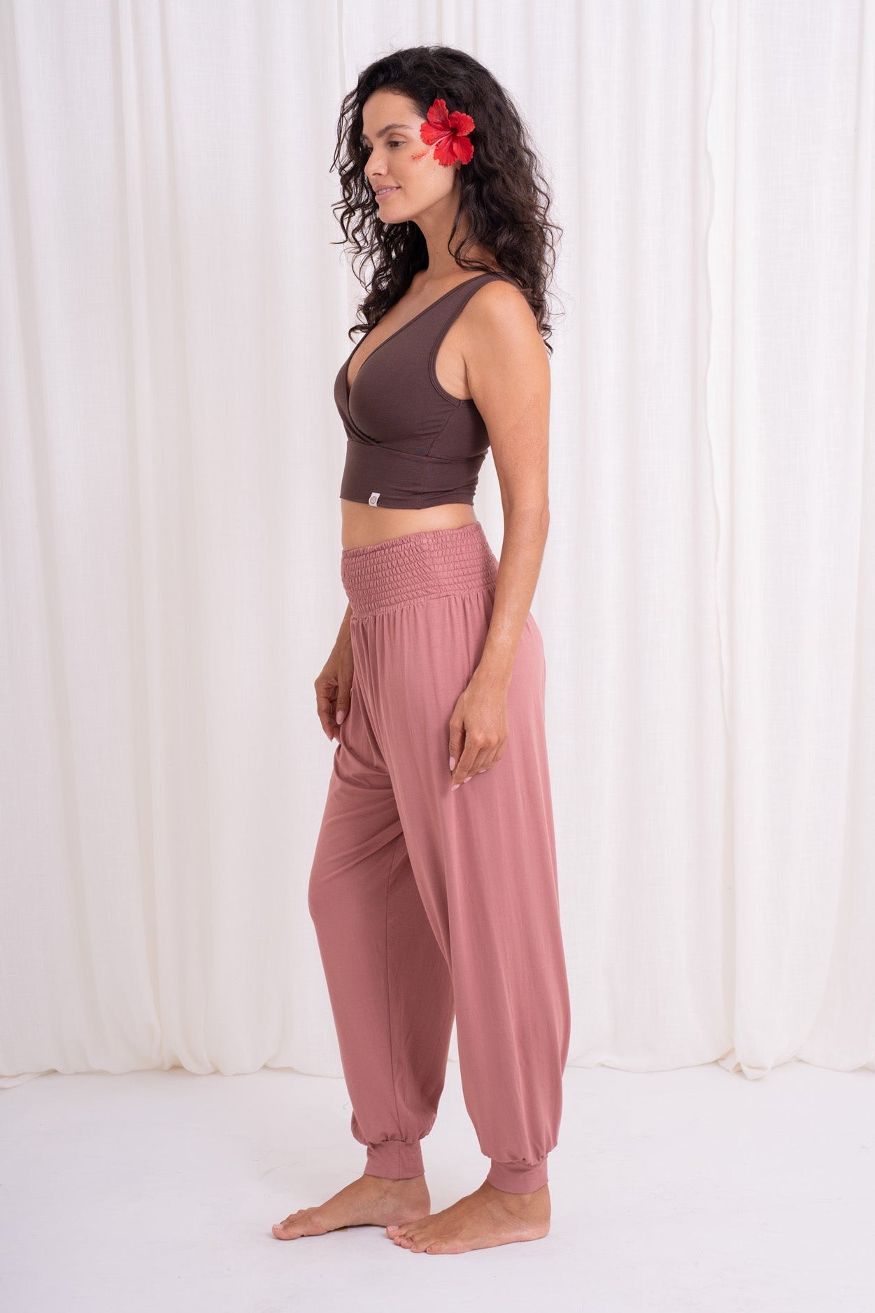 Surya Harem Pants - Dusty Rose – CHITTA YOGAWEAR