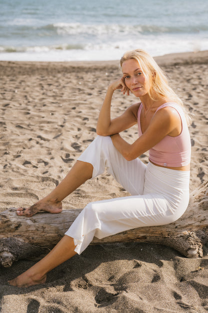 Bhumi Bamboo Capri Pants - White