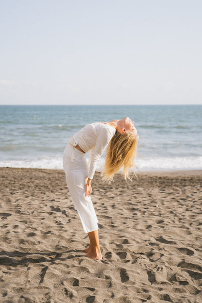 Bhumi Bamboo Capri Pants - White