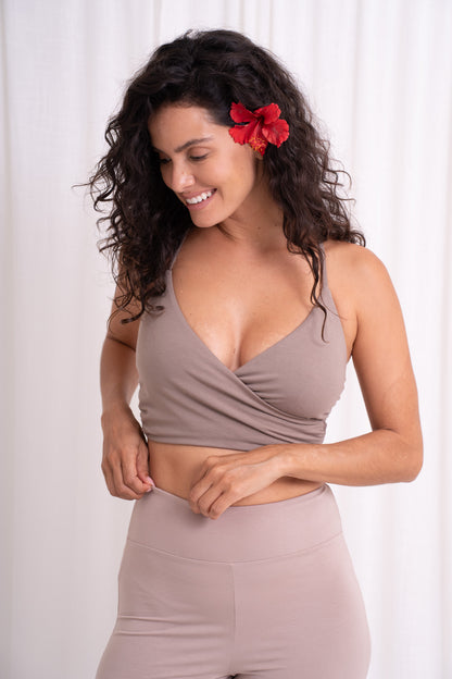 Shanti Wrap Top - Sable