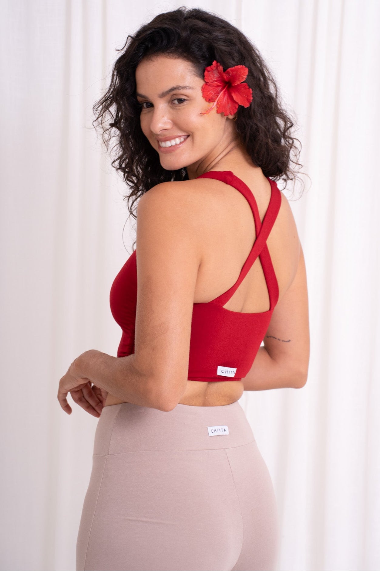 Nidra Cross Top - Wild Rose