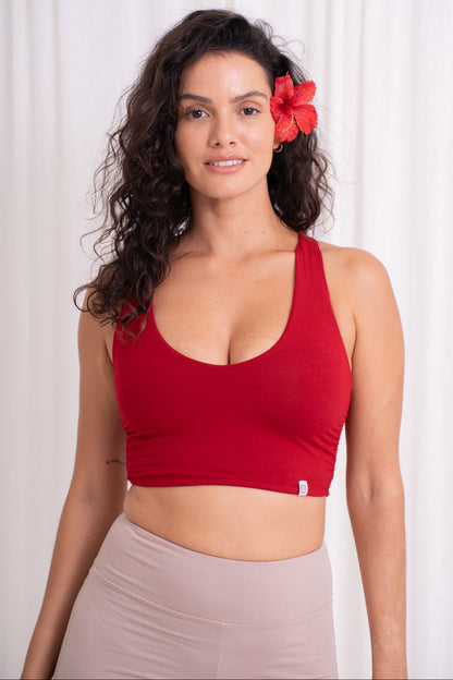 Nidra Cross Top - Wild Rose