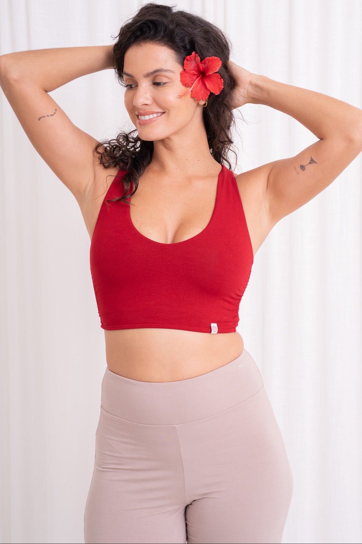 Nidra Cross Top - Wild Rose