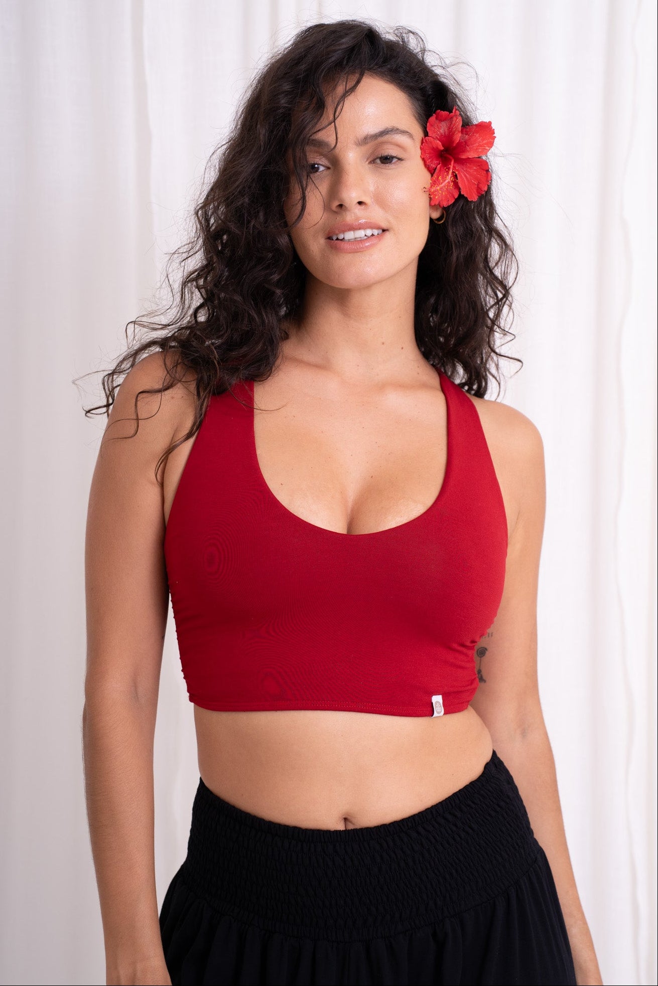 Nidra Cross Top - Wild Rose