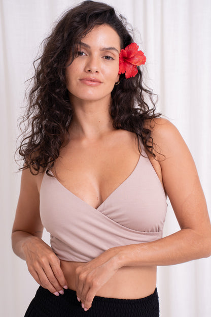Shanti Wrap Top - Sand