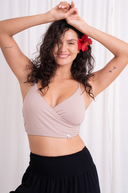 Shanti Wrap Top - Sand