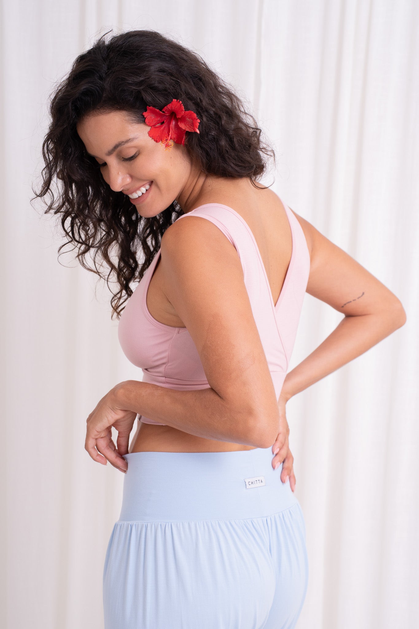 Drishti Wrap Top - Cherry Blossom