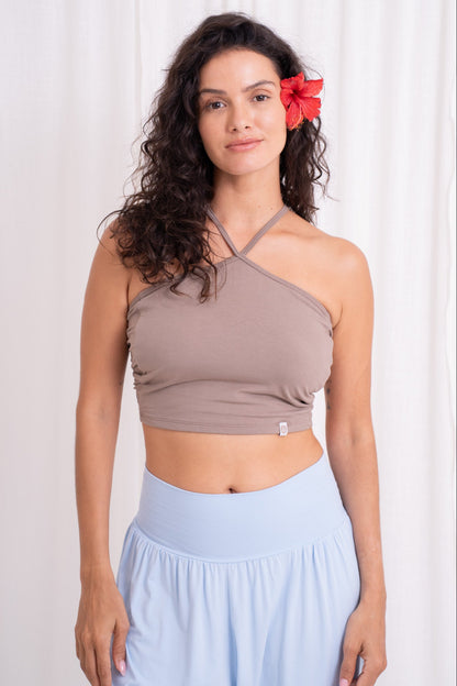 Turiya Halter-neck Top - Sable