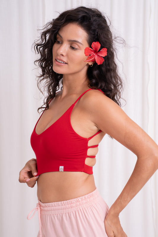 Dhara Strappy Back Top - Chilli