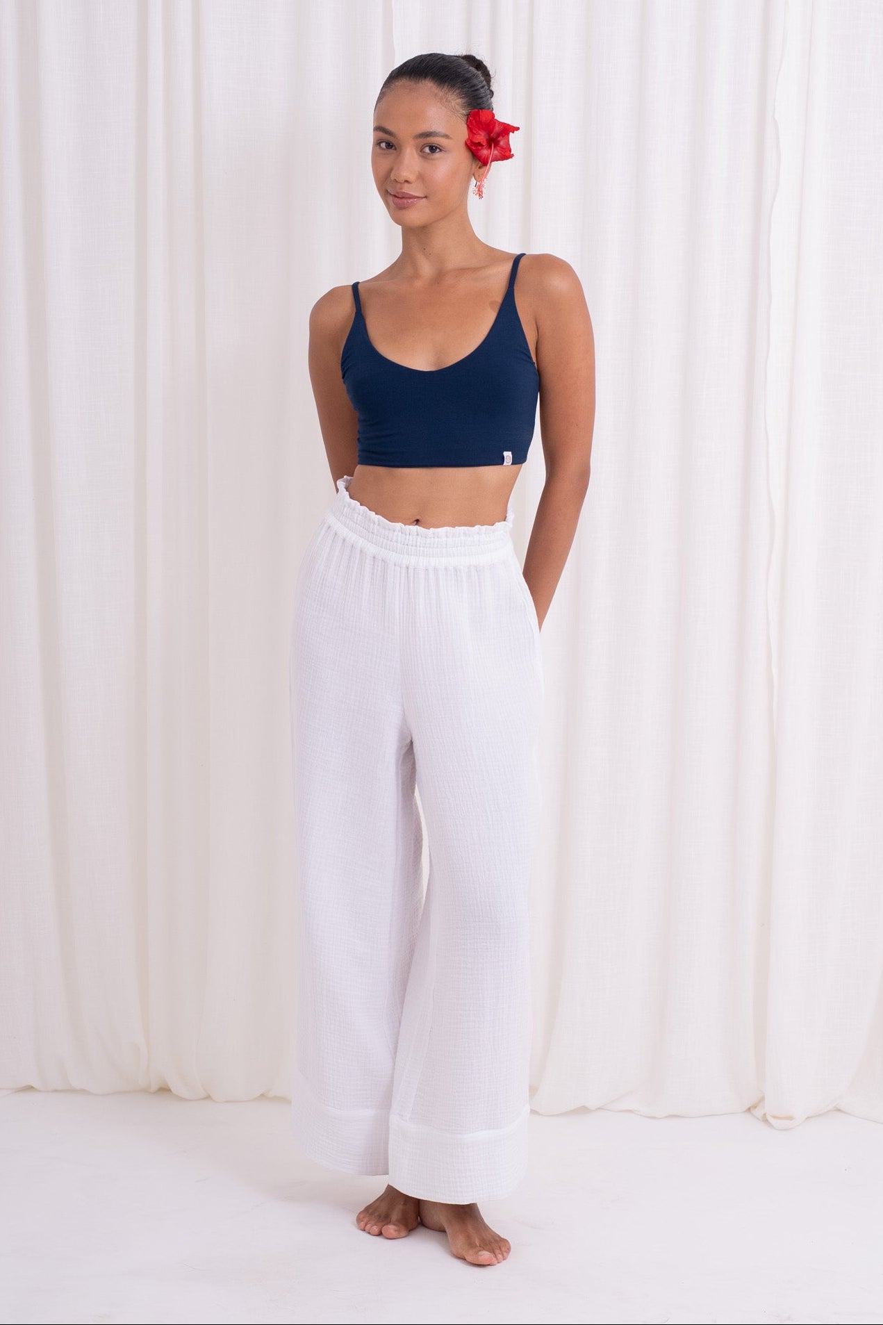 Sukhā 100% Premium Organic Cotton Pants - White