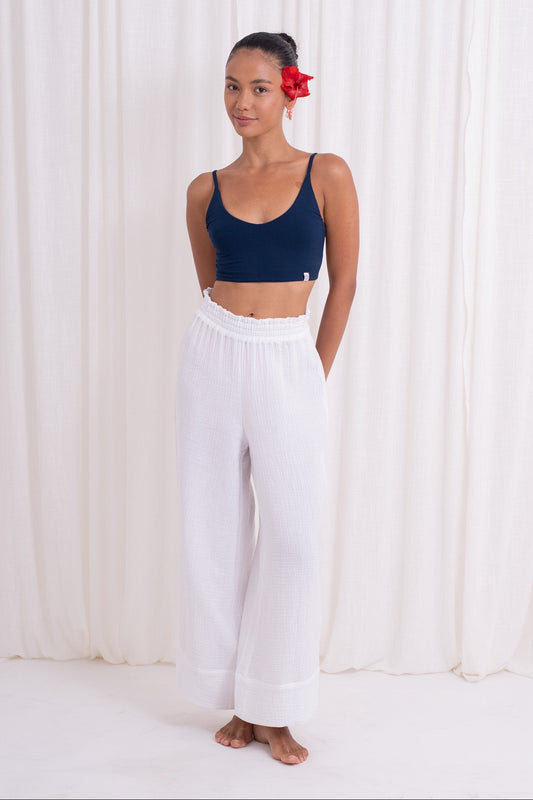 Sukhā 100% Premium Organic Cotton Pants - White