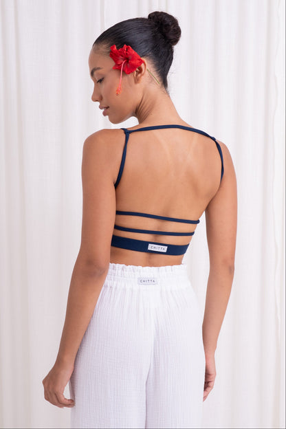 Dhara Strappy Back Top - Midnight