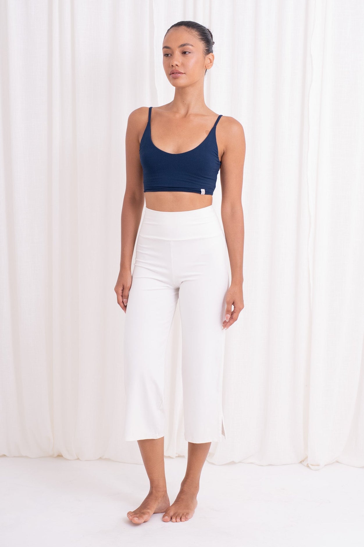 Bhumi Bamboo Capri Pants - White