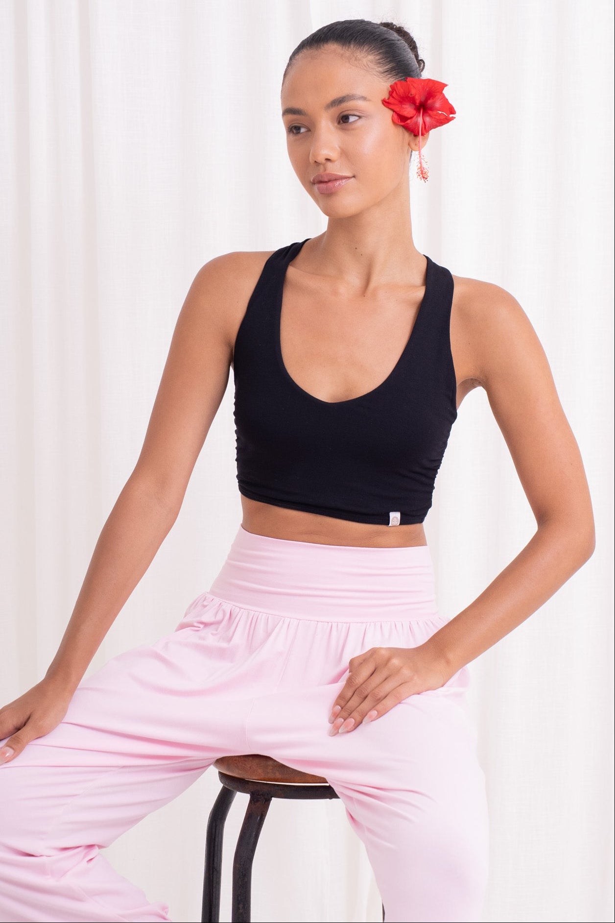 Nidra Cross Top - Black