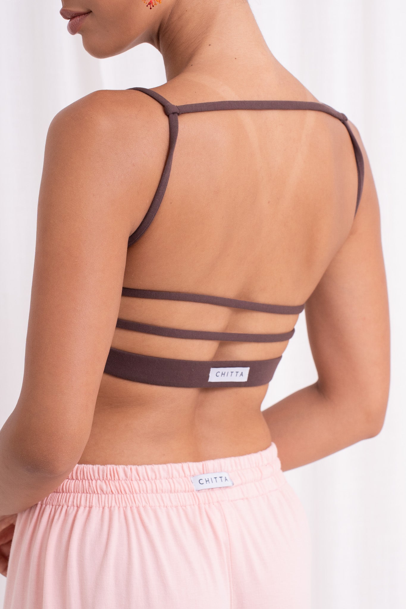 Dhara Strappy Back Top - Chocolate