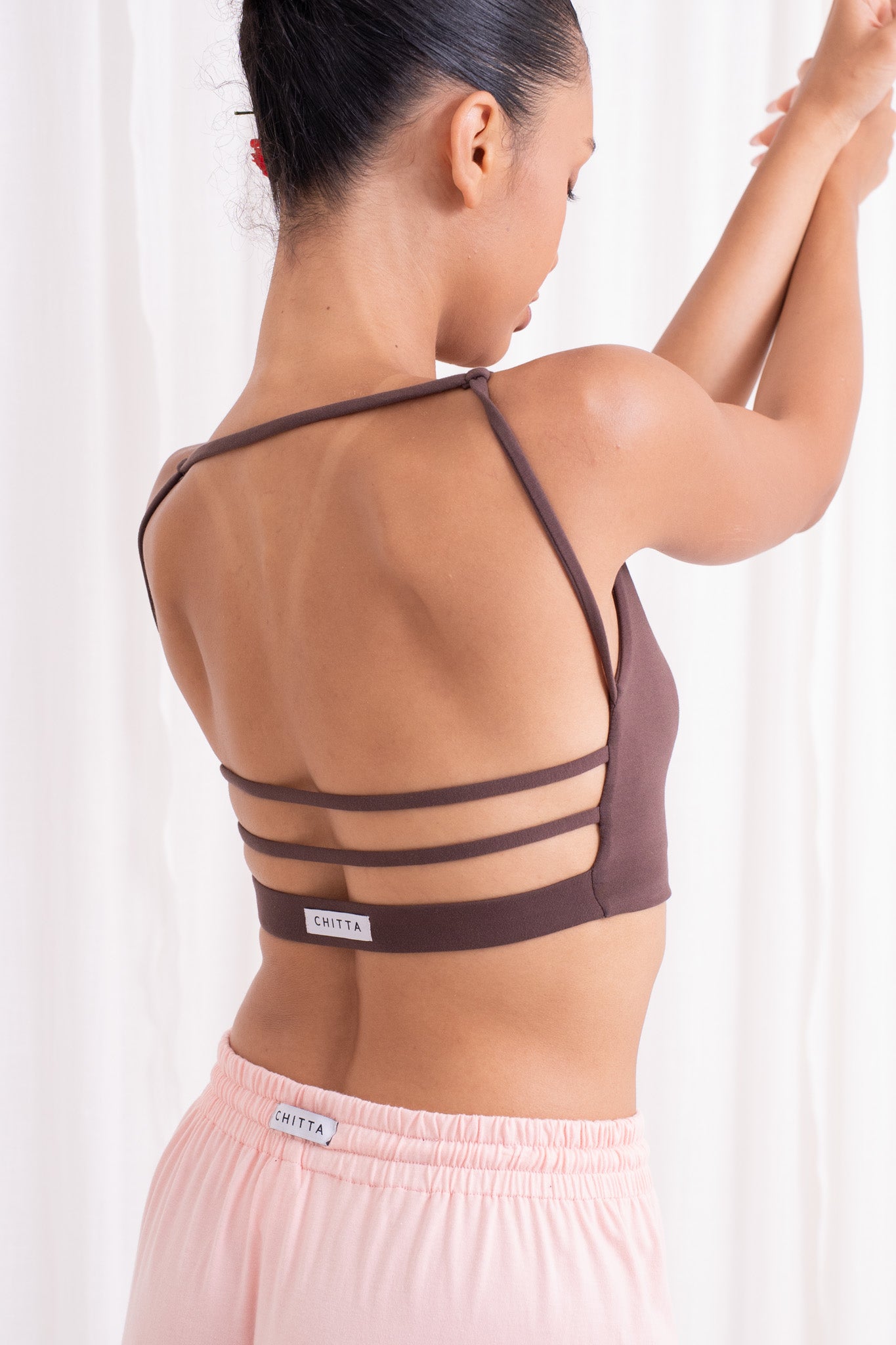 Dhara Strappy Back Top - Chocolate