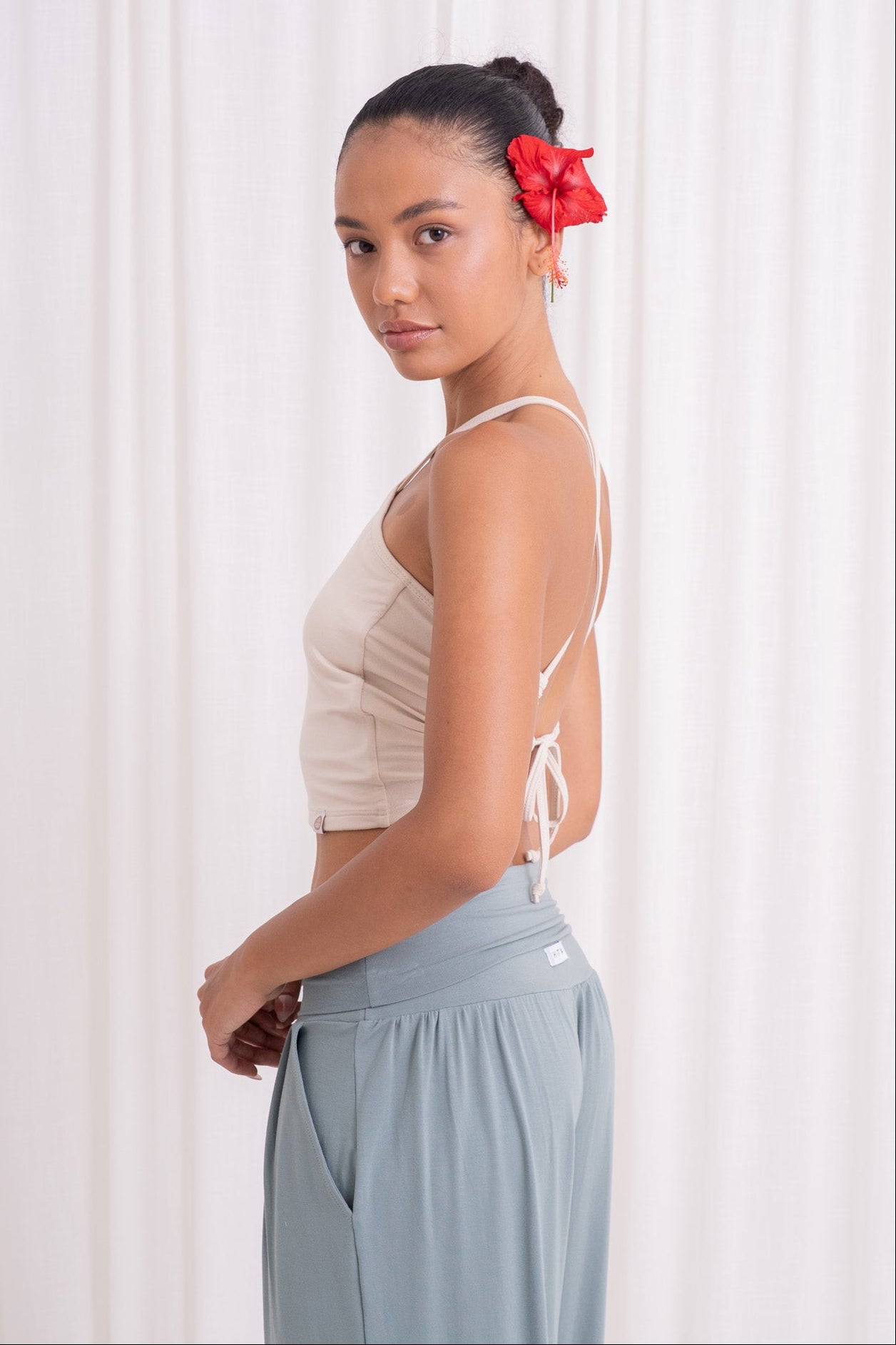 Turiya Halter-neck Top - Seashell