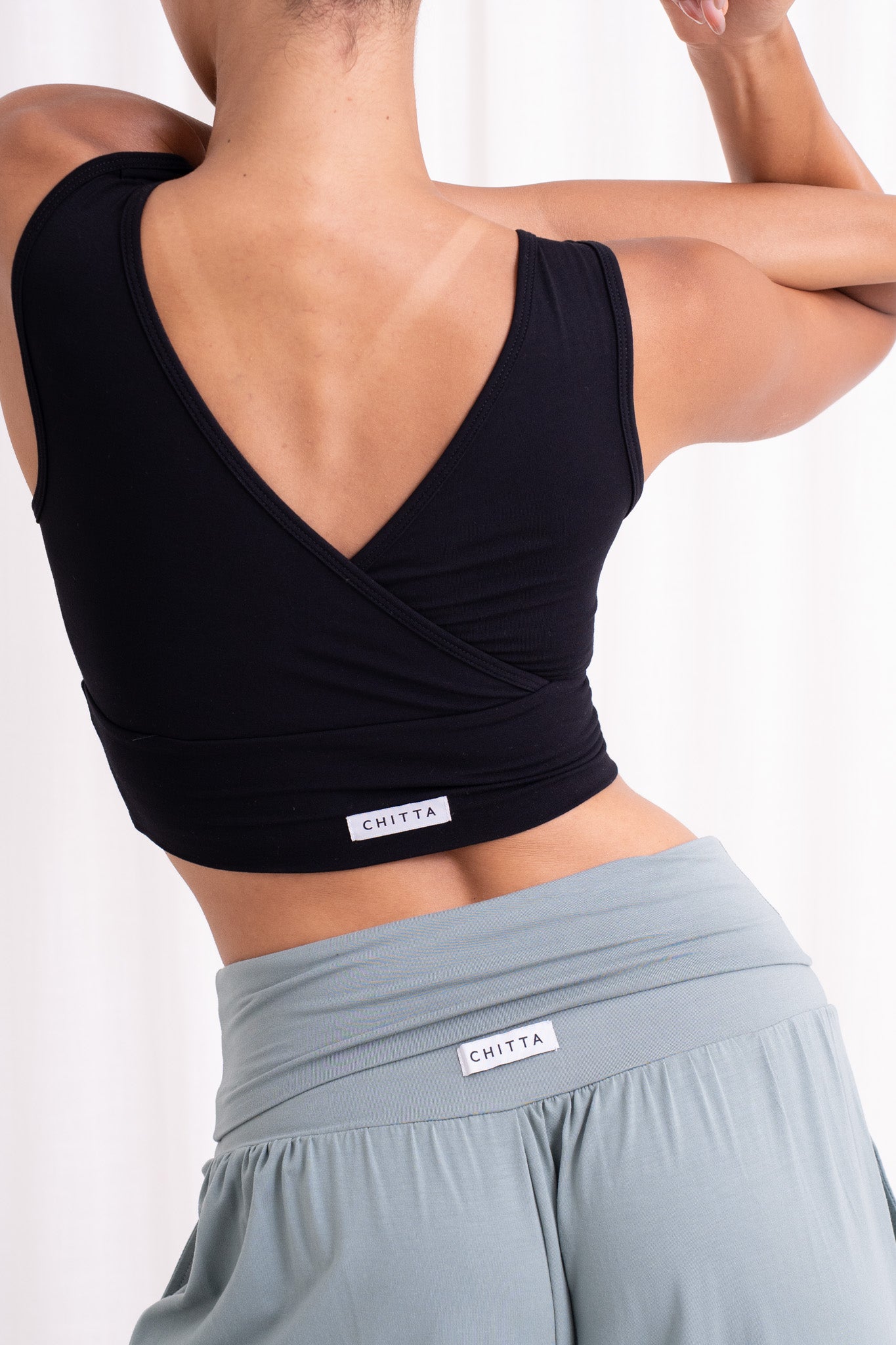 Drishti Wrap Top - Black