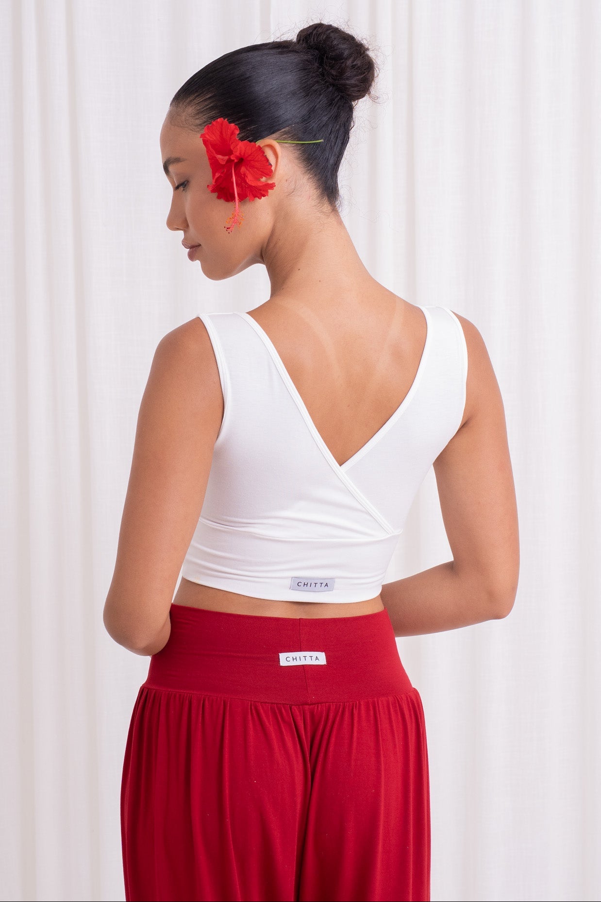 Drishti Wrap Top - Coconut Milk